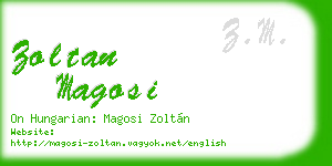 zoltan magosi business card