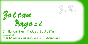 zoltan magosi business card